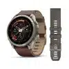 Garmin fēnix® 9 Pro – inReach®, 51mm - Titan med valnøttfarget skinnrem