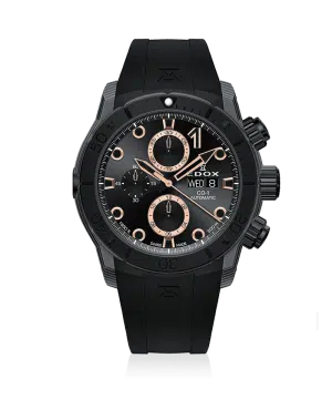 Edox CO-1 Carbon Chronograph Automatic 45mm - 01125 CCN NR