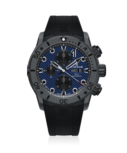 Edox CO-1 Carbon Chronograph Automatic 45mm - 01125 CLNGN BUNN