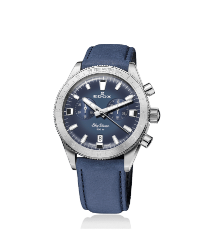 Alternative view of Edox SkyDiver Chronograph 40mm - 10116 3 BUIDN