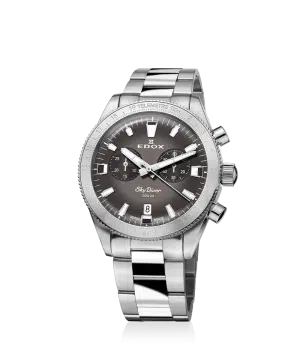 Edox SkyDiver Chronograph 40mm - 10116 3 GRIDN