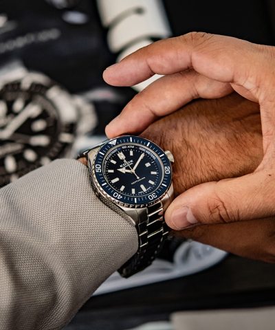 Alternative view of Edox Neptunian Date Automatic 44mm - 80120 3BUM BUF