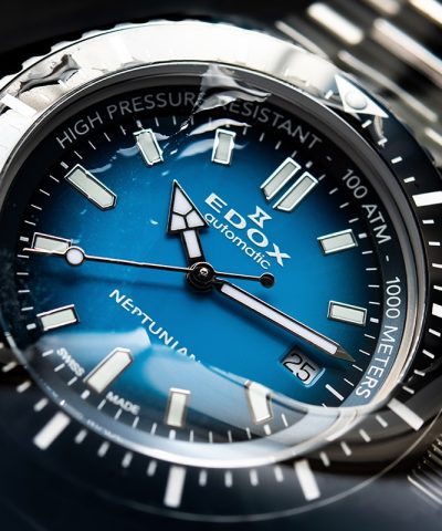 Alternative view of Edox Neptunian Date Automatic 44mm - 80120 3NM BUIDN