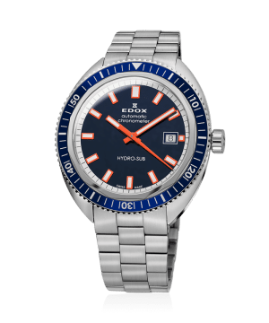 Edox Hydro-Sub Date Chronometer Automatic 42mm - 80128 3BUM BUIO