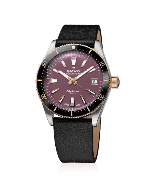 Alternative view of Edox SkyDiver 38 Date Automatic Special Edition 38mm - 80131 357RNRC VIO