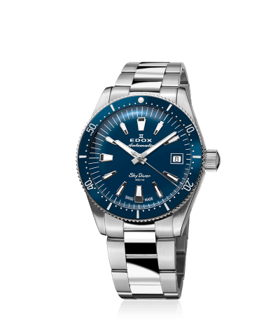 Edox SkyDiver 38 Date Automatic 38mm - 80131 3BUM BUIN