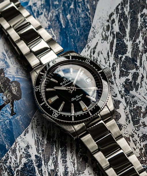 Alternative view of Edox SkyDiver 38 Date Automatic 38mm - 80131 3NM NIB