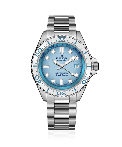 Edox Neptunian Grande Reserve Date Automatic 42mm - 80801 3BBUM BUCDN