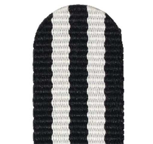 Rochet Synthetic «Nato» Sort/Hvit Nylonreim