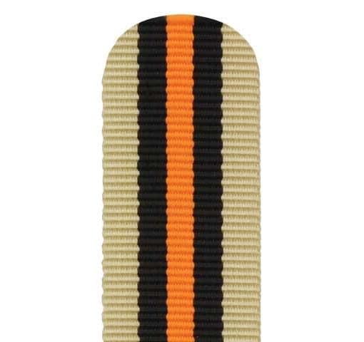 Rochet Synthetic «Nato» Beige/Sort/Oransje Nylonreim