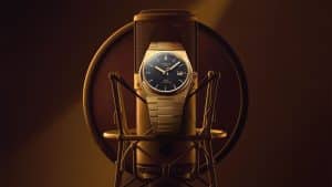 Tissot PRX Damian Lillard på mikrofonbakgrunn