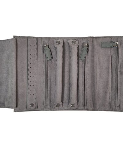 Alternative view of Leanschi jewellery travel pouch/grey