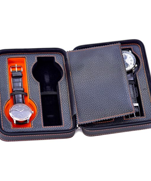 Alternative view of Leanschi 4 slot pouch/black