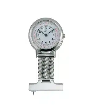 Inex Søsterur Stål / Hvit 30mm