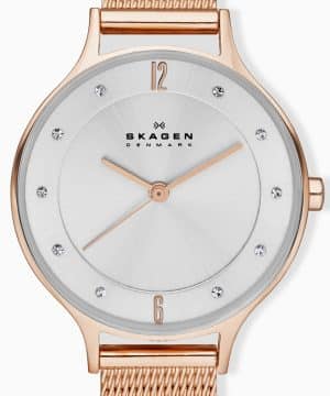 Skagen Anita Lille Rose Gold-Tone Steel Mesh Watch - SKW2151 - Bilde 2