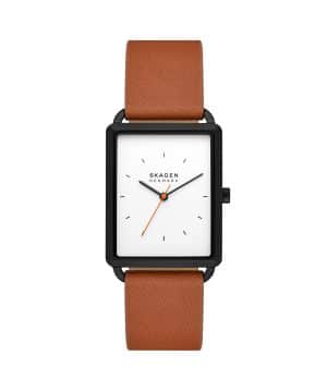 Skagen Hagen Three-Hand Brown Leather Watch - SKW6929