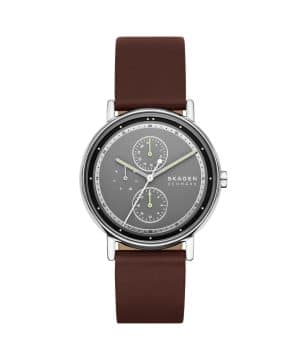 Skagen Signatur Multifunction Brown Leather Watch - SKW6941