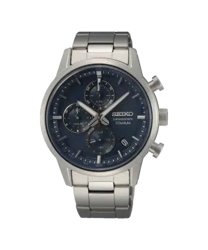 Seiko Quartz Titan Chronograph 41.6mm - SSB387P1