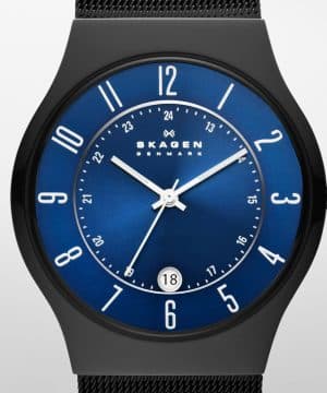 Skagen Sundby Titanium and Midnight Steel Mesh Watch - T233XLTMN - Bilde 2