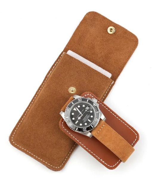 Reiseetui i skinn - Lys Brun